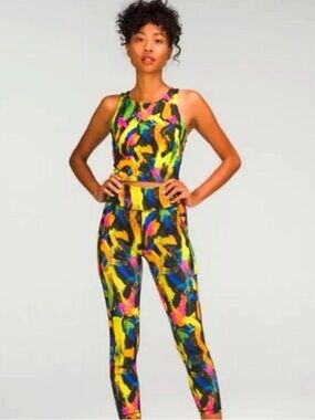 Lululemon athletica Black
Multicolor Brushstroke invigorate H R tights